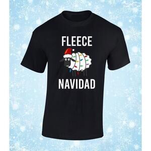 Fleece Navidad Funny Christmas Holiday Graphic Retro Unisex T-Shirt